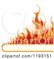 Poster, Art Print Of Flame Banner With Copyspace