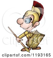 Poster, Art Print Of Happy Roman Soldier Looking To The Side