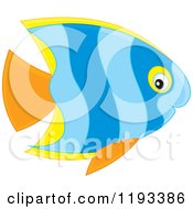 Cartoon Of A Cute Marine Fish Royalty Free Vector Clipart by Alex Bannykh