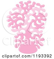 Cartoon Of Pink Coral Royalty Free Vector Clipart