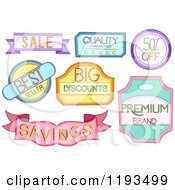 Poster, Art Print Of Colorful Retail Store Product Labels