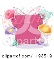 Poster, Art Print Of Pink Birthday Gift With Copyspace