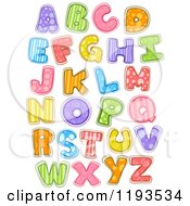 Poster, Art Print Of Colorfully Patterened Capital Letters