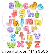 Poster, Art Print Of Colorfully Patterened Lowercase Letters