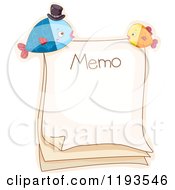 Poster, Art Print Of Memo Page With Fish Magnets