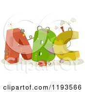 Poster, Art Print Of Colorful Mechanical Abc Letters With Gears And Wires