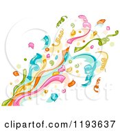 Poster, Art Print Of Colorful Pop Of Confetti Ribbons