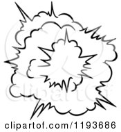 Poster, Art Print Of Black And White Comic Burst Explosion Or Poof 9