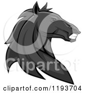 Poster, Art Print Of Tough Black Horse Head