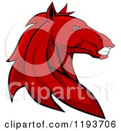 Poster, Art Print Of Tough Red Horse Head