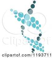 Clipart Of A Dna Double Helix Cloning Strand 6 Royalty Free Vector Illustration