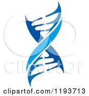 Clipart Of A Dna Double Helix Cloning Strand Royalty Free Vector Illustration