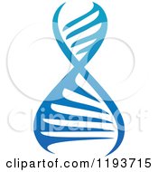 Clipart Of A Dna Double Helix Cloning Strand 3 Royalty Free Vector Illustration