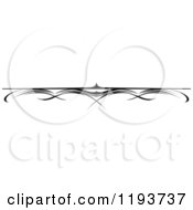 Clipart Of A Black And White Page Border Rule 9 Royalty Free Vector Illustration