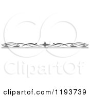 Clipart Of A Black And White Page Border Rule 5 Royalty Free Vector Illustration
