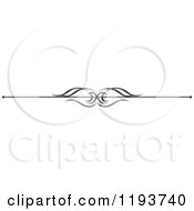 Clipart Of A Black And White Page Border Rule 6 Royalty Free Vector Illustration