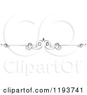Clipart Of A Black And White Page Border Rule Royalty Free Vector Illustration