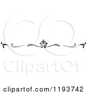 Clipart Of A Black And White Page Border Rule 2 Royalty Free Vector Illustration