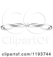 Clipart Of A Black And White Page Border Rule 4 Royalty Free Vector Illustration