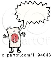 Cartoon Of A Person Yelling Royalty Free Vector Illustration