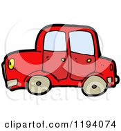 Cartoon Of A Car Royalty Free Vector Illustration