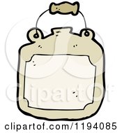 Cartoon Of An Old Fashioned Jar With A Handle Royalty Free Vector Illustration