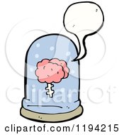 Poster, Art Print Of Brain Speaking In A Speciman Jar