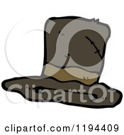 Cartoon Of A Top Hat Royalty Free Vector Illustration