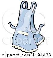 Cartoon Of A Ladies Apron Royalty Free Vector Illustration by lineartestpilot