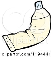Cartoon Of A Toothpaste Tube Royalty Free Vector Illustration by lineartestpilot