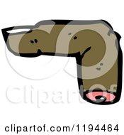Cartoon Of A Severed Finger Royalty Free Vector Illustration by lineartestpilot