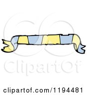 Cartoon Of A Banner Royalty Free Vector Illustration by lineartestpilot