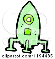 Cartoon Of A Rocket Ship Royalty Free Vector Illustration