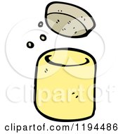 Cartoon Of An Old Fashioned Jar Royalty Free Vector Illustration