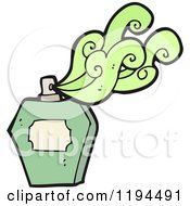 Cartoon Of A Perfume Bottle Royalty Free Vector Illustration