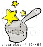 Cartoon Of A Cooking Pot Royalty Free Vector Illustration by lineartestpilot