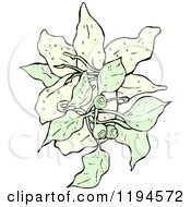 Clip Art Of Wildflowers Royalty Free Vector Illustration by lineartestpilot