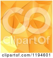 Clipart Of An Abstract Orange Geometric Background Royalty Free Vector Illustration