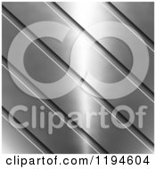 Clipart Of A 3d Diagonal Metal Bar Background Royalty Free CGI Illustration