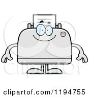 Poster, Art Print Of Happy Printer Mascot
