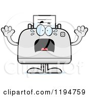 Poster, Art Print Of Scared Printer Mascot