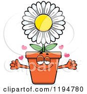 Loving Flower Pot Mascot Wanting A Hug