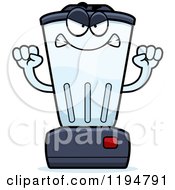 Cartoon Of A Mad Blender Mascot Royalty Free Vector Clipart