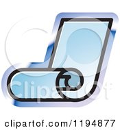 Clipart Of A Fax Roll Office Icon Royalty Free Vector Illustration