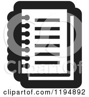 Poster, Art Print Of Black And White Paper Document Office Icon
