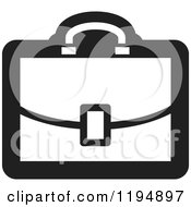 Black And White Briefcase Office Icon