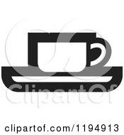 Poster, Art Print Of Black And White Tea Or Coffee Office Icon