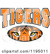 Poster, Art Print Of Tigers Text Over An Eyes Oval