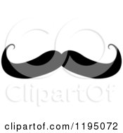 Clipart Of A Black Moustache 12 Royalty Free Vector Illustration by Vector Tradition SM