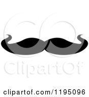 Clipart Of A Black Moustache 9 Royalty Free Vector Illustration